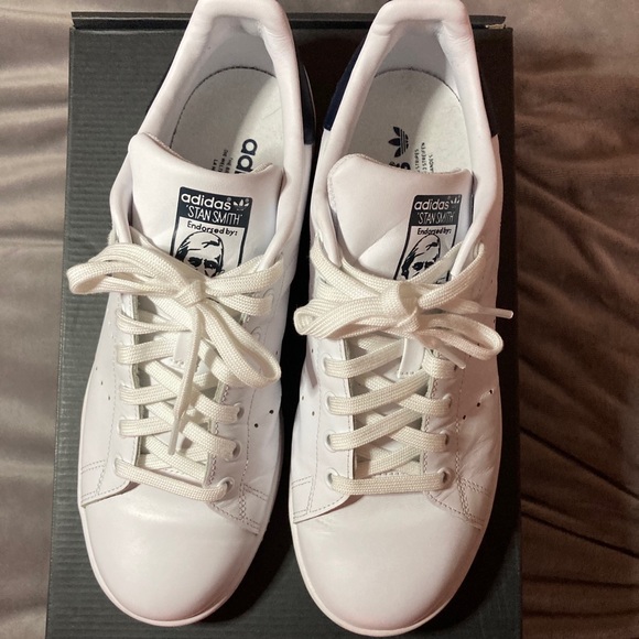 Stan Smith Shoes core white/core white/dark blue - Picture 6 of 6